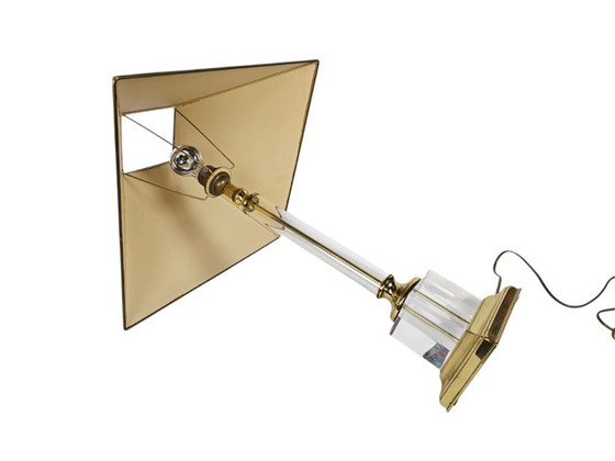 Image 1 of Kullmann lamps - Germany - brass - acrylic - Hollywood Regency - 70's