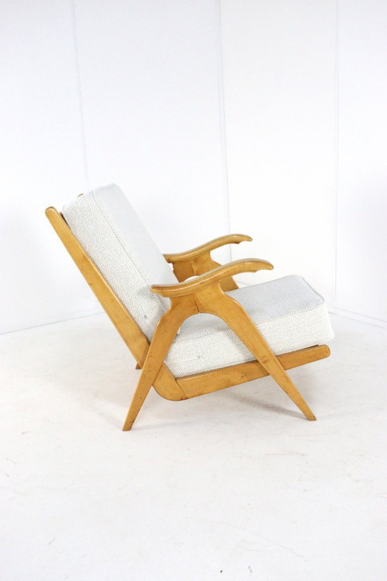 Image 1 of Set of 2 oak vintage armchairs 'Nederweert' vintage