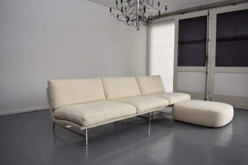 Sofá de diseño exclusivo Fritz Hansen Piero Lissoni PL 113 – 3 5 zitsbanken, Metal (photo 2 of 12)