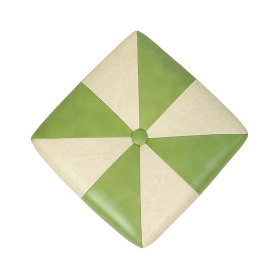 Image 1 of Vintage Square Footstool Skai