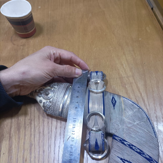 Image 1 of Authentic Artisan Silver Dagger – Handcrafted Masterpiece, 777g