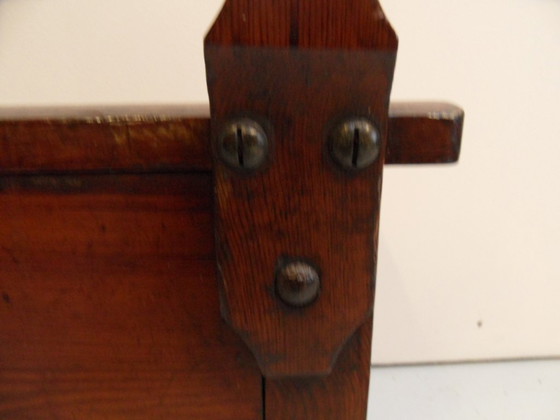 Image 1 of Banc d'entrée ancien avec espace de rangement