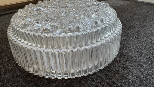 Plafonière vintage en glaçure Jaren 60 