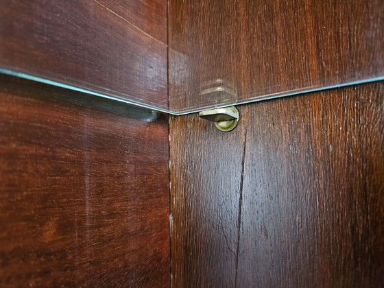 Image 1 of 1930s Art Deco Display Cabinet in Walnut and Walnut Root