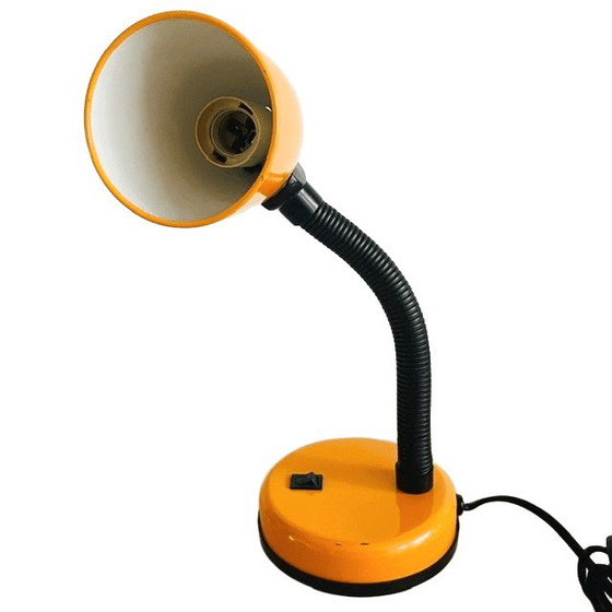 Image 1 of Vintage Flexolamp desk lamp orange yellow Memphis Milano 1980s