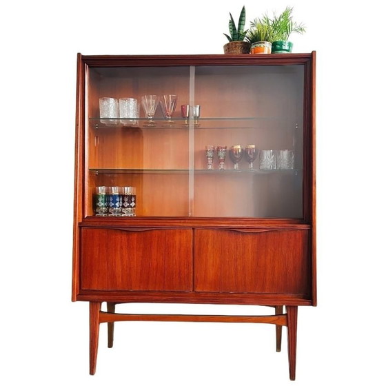 Image 1 of Elegante vetrina danese di design vintage di metà secolo, in teak, anni '60.