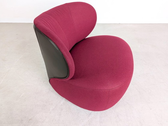 Image 1 of 2 fauteuils Walter Knoll originaux, tissu EOOS, motif violet