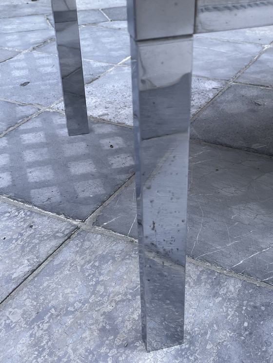 Image 1 of Coffee table 70s , ceramic tiles with chrome