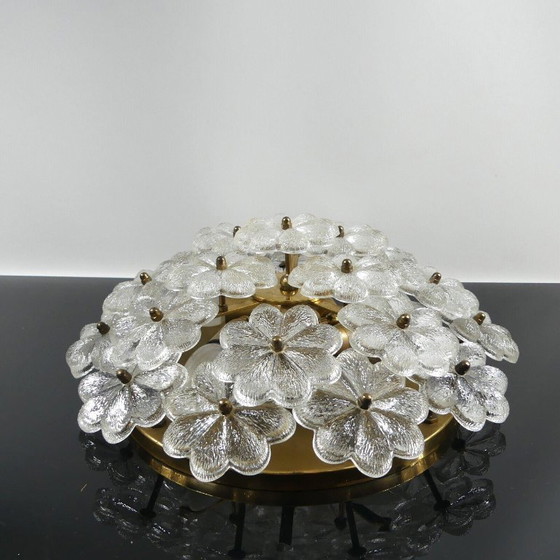 Image 1 of Plafonnier Ernst Palme Blümchen, années 1970, avec 24 fleurs