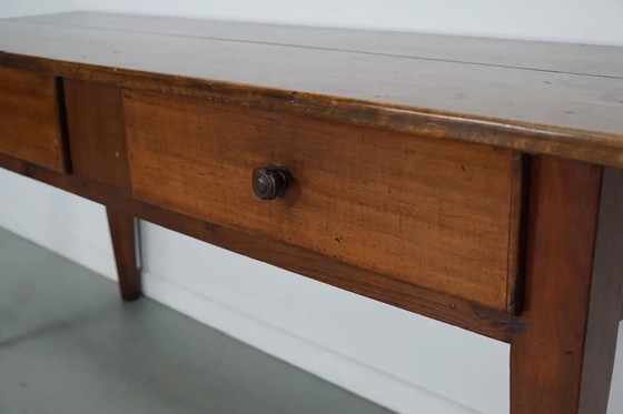 Image 1 of Antiker französischer Beistelltisch im Landhausstil aus Obstbaumholz, 19. Jahrhundert