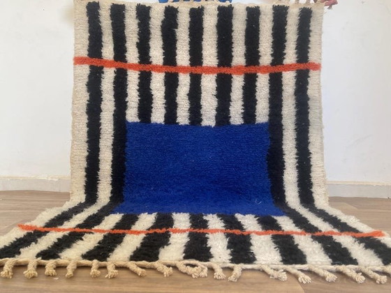 Alfombra marroquí / Alfombra de lana pura hecha a mano de 1,4/2,6 m – Aime Té, Wool (photo 2 of 6)