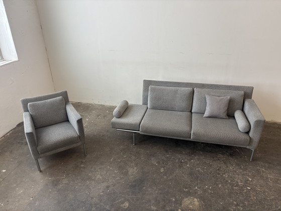 Walter Knoll Jason Designer Sofa Armchair Fabric – Couches, Cotton, Wool, Modern (photo 3 of 10)
