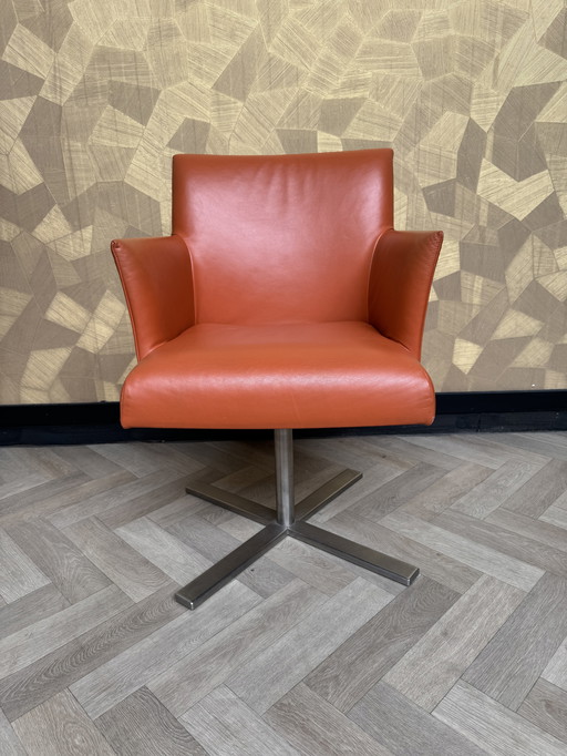 Fauteuil en cuir italien Turn Design