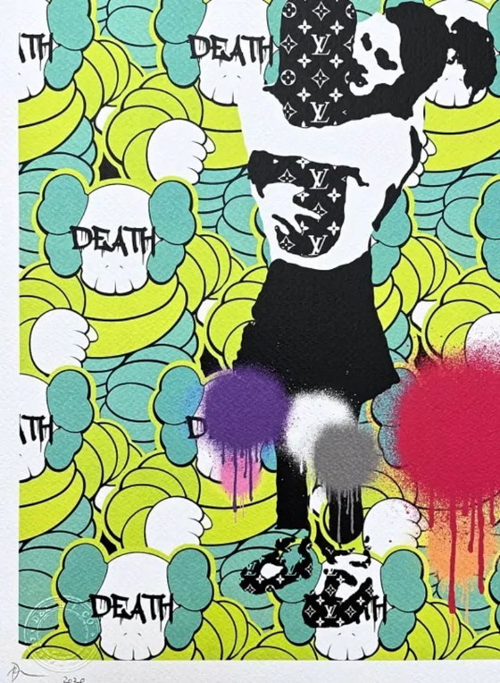 Image 1 of Death Nyc - Banksy Bomb Love a Kaws - Edizione limitata con certificato