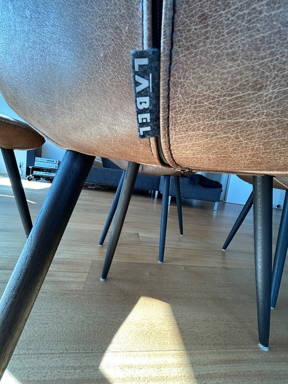 Image 1 of Ensemble de 6 chaises de salle à manger Label Vandenberg, modèle Meike