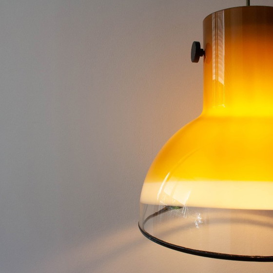 Image 1 of Suspension en verre brun de Peill & Putzler, Allemagne, années 1970