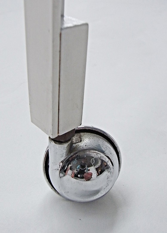 Image 1 of Carrello bar disegnato da Herbert Hirche per Holzäpfel, Germania, anni '50.