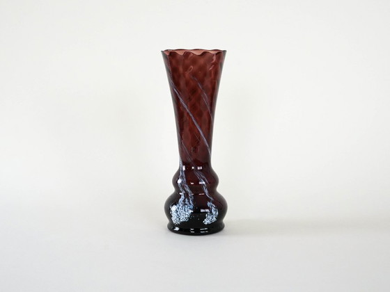 Image 1 of Ruby glass vase, Danish design, 1960s, made in Denmark