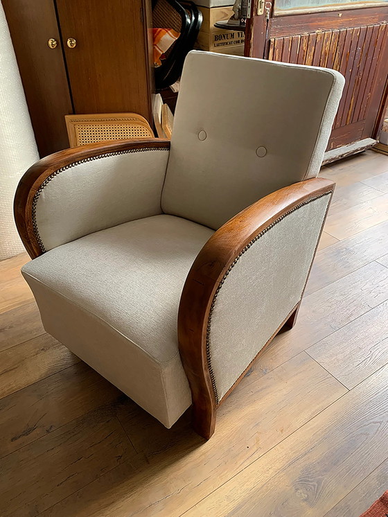Poltrona ungherese Art Déco, restaurata anni '30 – Poltrone, Legno, Art Deco (photo 3 of 9)