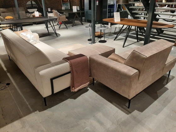Puglia 3.5-zitso incl. stool & divan – XOOON, 3-5 seaters, Plastic, Textile (photo 4 of 6)