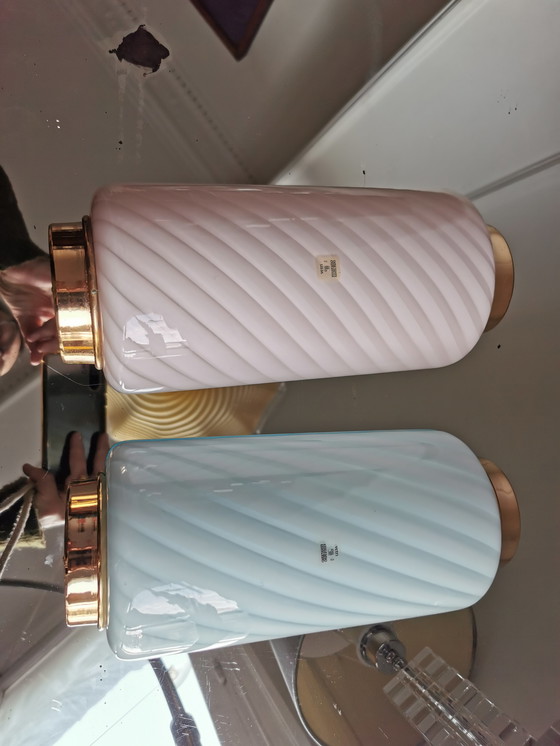 Image 1 of Vintage Murano Swirl Wall Sconces