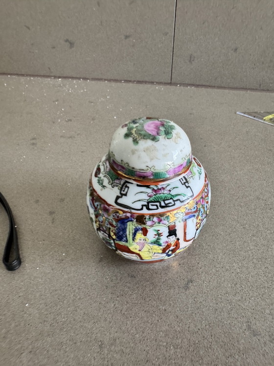 Chinesische Ingwerdose – Vasen, Ceramic, Porcelain (photo 4 of 6)