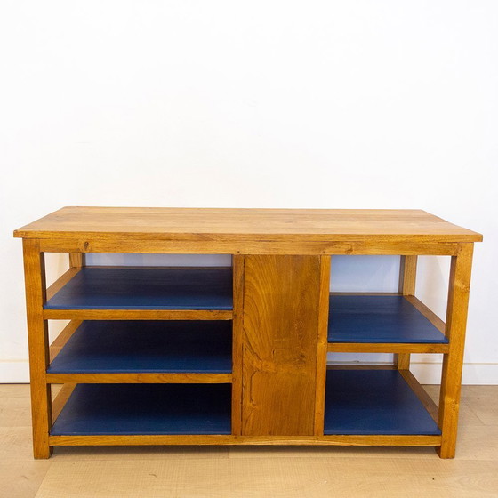 Image 1 of Spanish TV Console in Teak Wood, 1970s