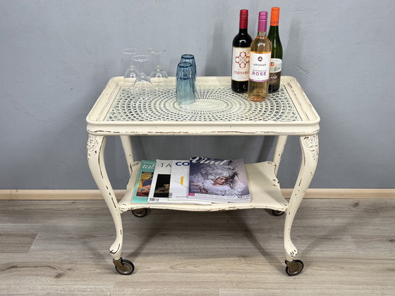 Image 1 of Chippendale serving trolley with webbing top