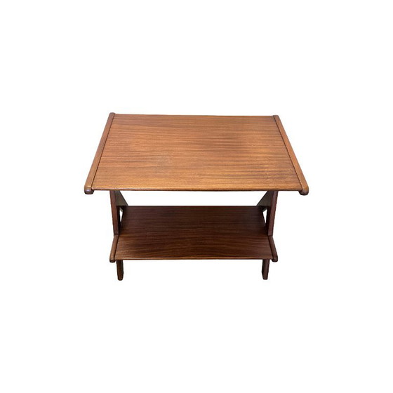 Vintage Teakhouten Audiomeubel/Bijzettafel, Jaren 60/70 – Wood (photo 8 of 9)