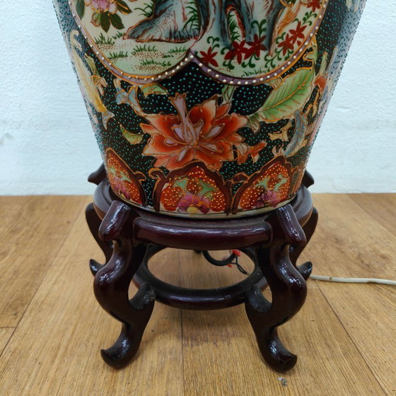 Image 1 of Antique vase lamp, Chinese table lamp, porcelain bedside lamp