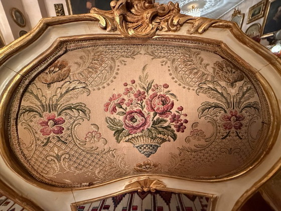 Image 1 of Set of 4 Italian Louis XIV Chairs – Hand-Carved, Late 17th / Early 18th Century Style