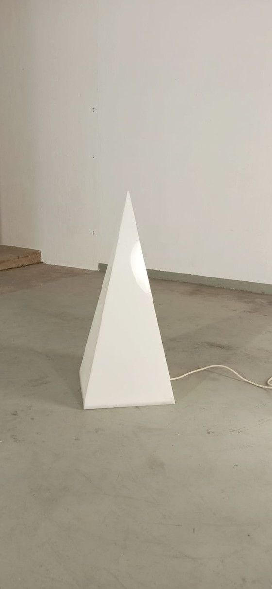 Image 1 of Vintage pyramid shaped floor lamp 