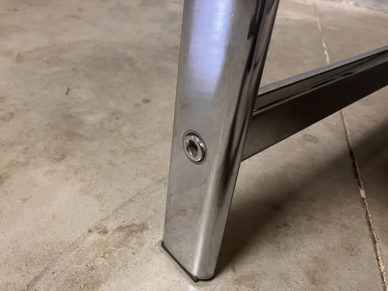 Image 1 of Tavolino da caffè vintage cromato marrone