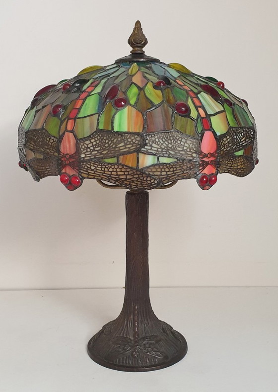 Image 1 of Tiffany table lamp 6 Dragonfly