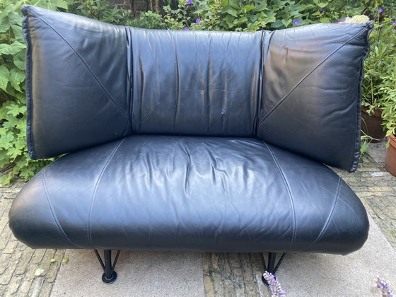 Leolux Colibri Loveseat Zwart Leer – 2 zitsbanken, Leather (photo 2 of 10)