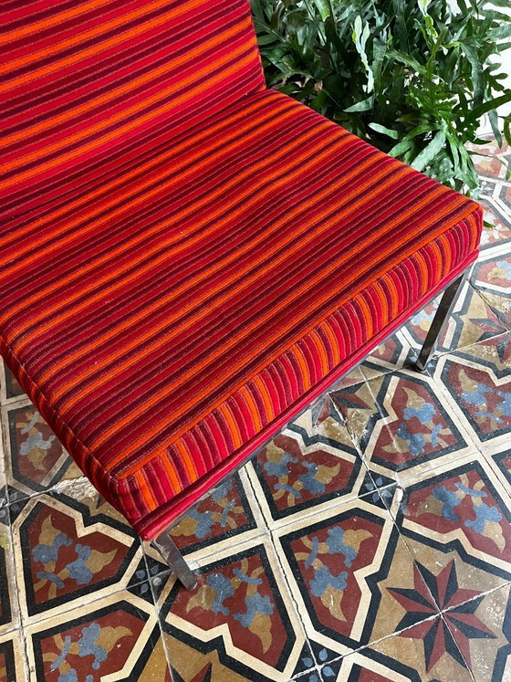 Image 1 of Vintage striped armchair – Louis Baillon, Planforms