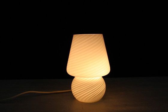 Image 1 of Mid Century Murano Mushroom glass table lamp, Italy, 1970s.