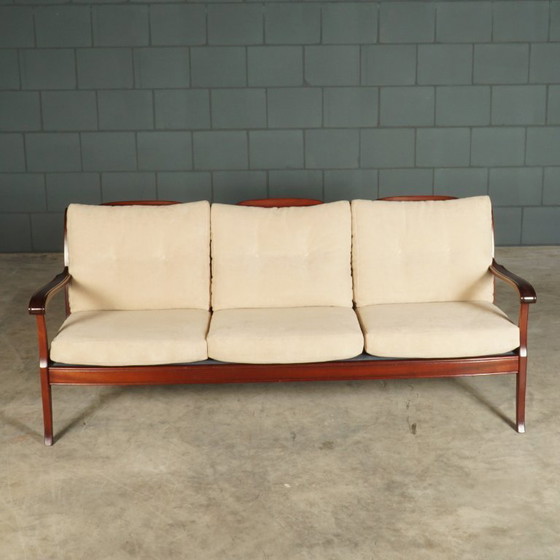 Image 1 of Vintage bench – mahogany – 1960s/70s