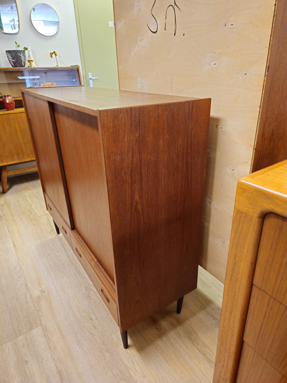 Image 1 of Credenza danese d'epoca Credenza in teak Armadio