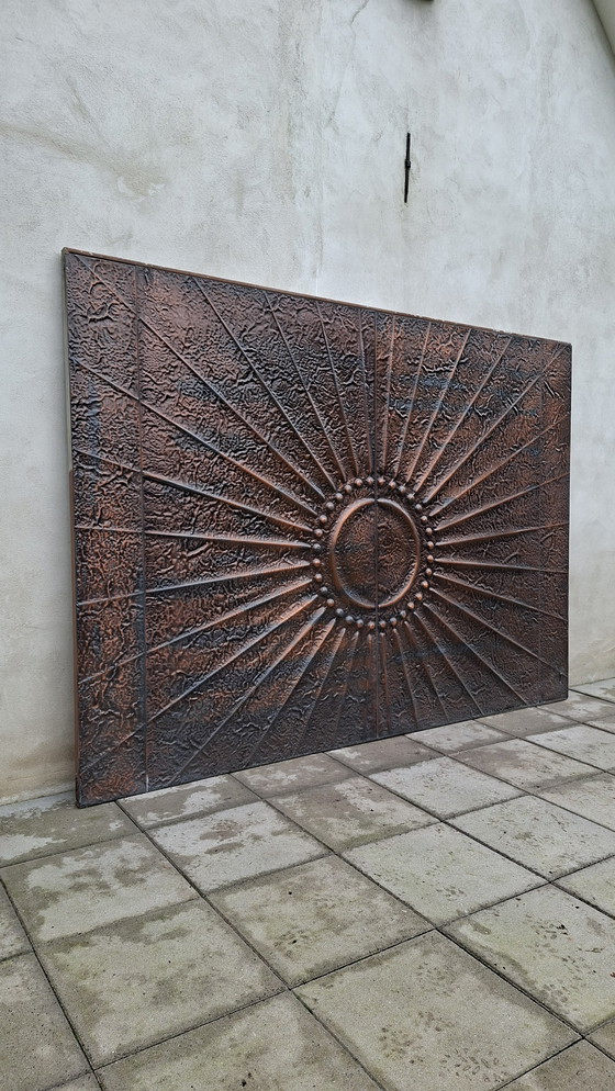 Image 1 of Brutalist brutalusm ornament deur vintage