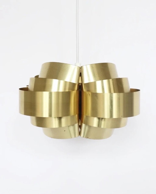 Vintage brass bowl lamp pendant lamp Danish design unique
