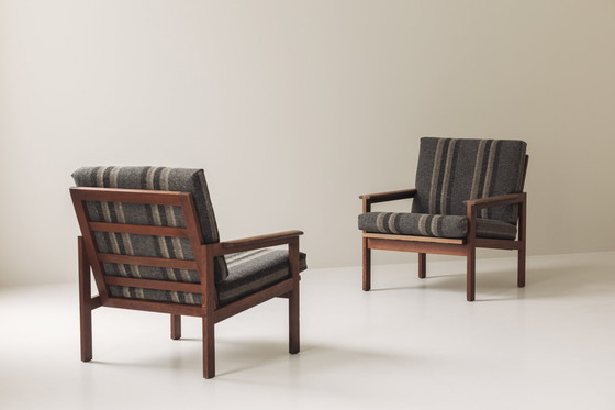 Image 1 of Set of Two Easy Chairs Designed by Illum Wikkelsø for N. Eilersen, Denmark 1959