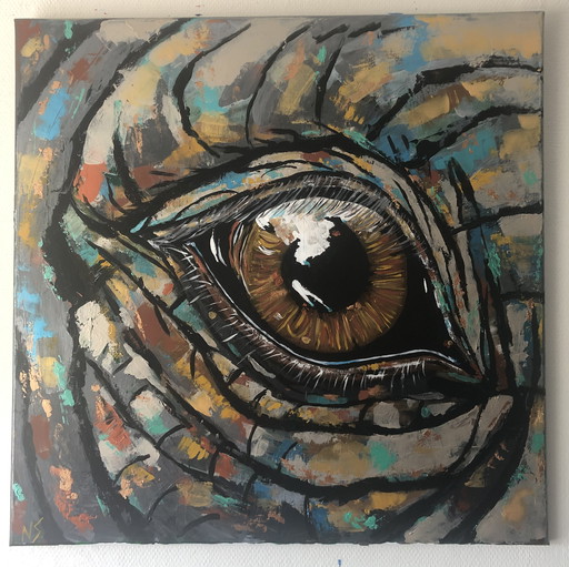 Elephant Eye 80 By 80 Cm