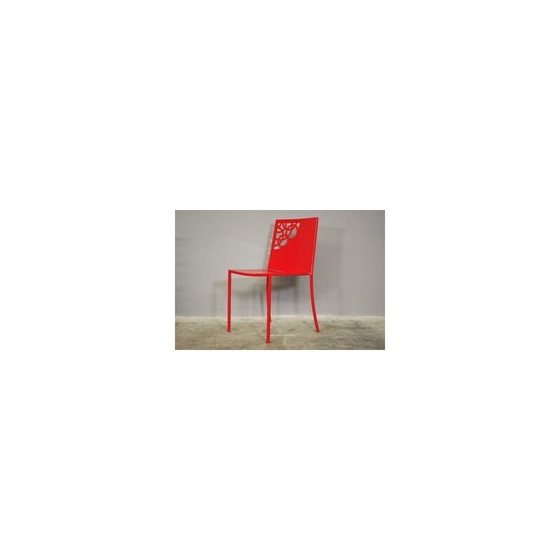 Image 1 of Set of 6 vintage iron Papeete chairs, 1970s