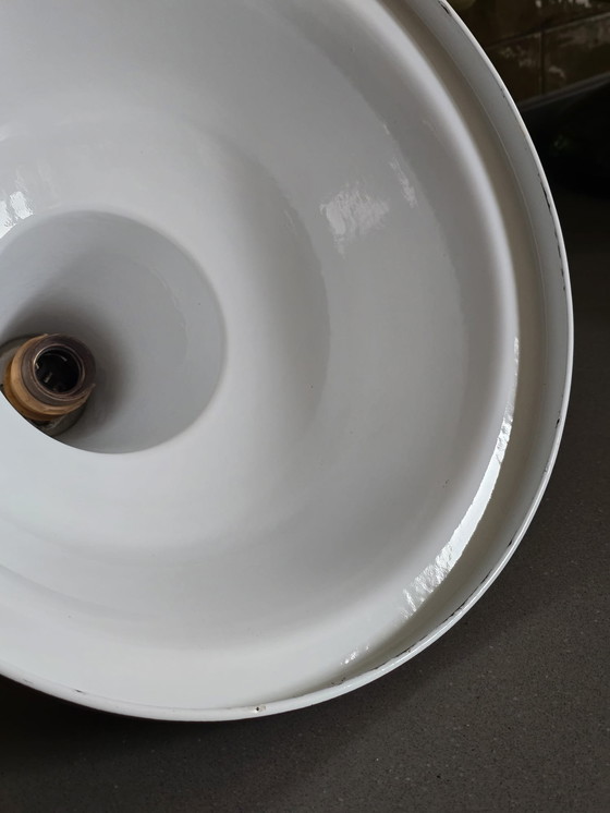 Image 1 of Prachtig Vintage emaille Werklamp