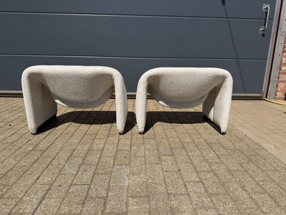 Image 1 of Artifort F598 Groovy armchairs in mint condition!! Pierre Paulin