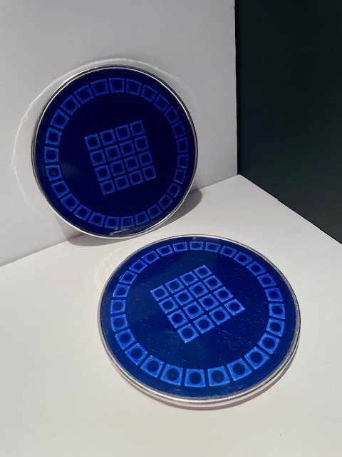 Image 1 of Silit Vintage / Retro Design Onderzetters Emaille (2 St/Pcs)