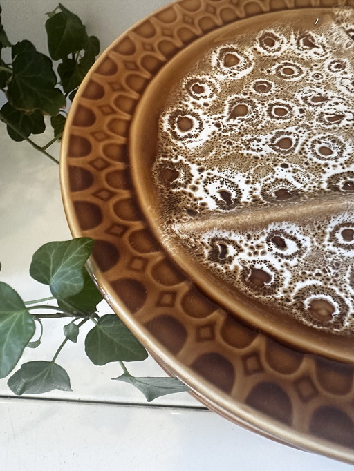 Set of 5 1970s Fondue Plates
