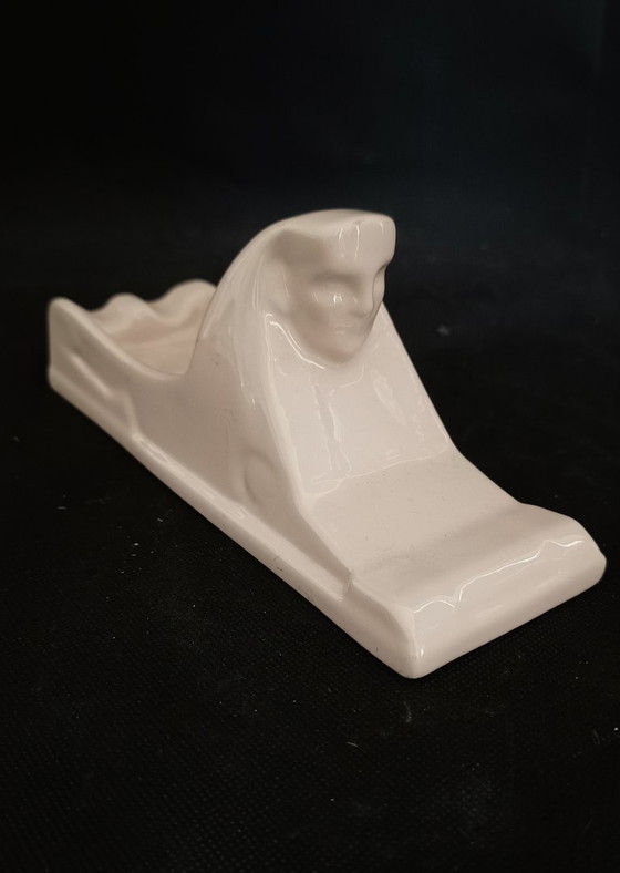 Sphinx Aschenbecher aus den 1950er Jahren – Sfinx, Tischdekoration, Ceramic (photo 8 of 10)