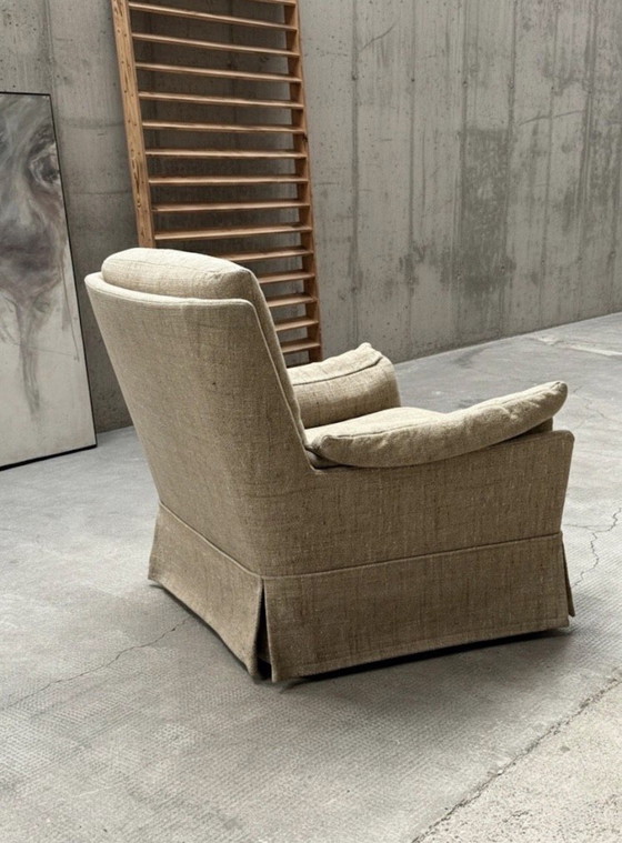 Image 1 of CARL STRAUB SEATING GROUP POLTRONA, DIVANO 2 POSTI E 3 POSTI LANA BEIGE CREMA